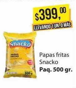 Supermercados Damesco Papas fritas snacko oferta
