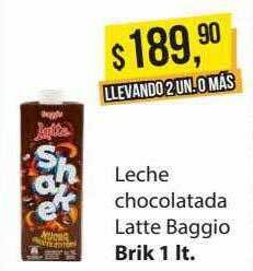 Supermercados Damesco Leche chocolatada latte baggio oferta