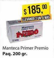 Supermercados Damesco Manteca primer premio oferta