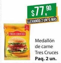 Supermercados Damesco Medallón de carne tres cruces oferta