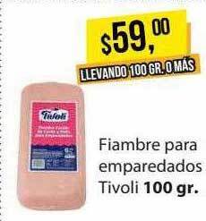 Supermercados Damesco Fiambre para emparedados tivoli oferta