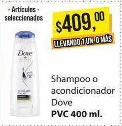 Supermercados Damesco Shampoo o acondicionador dove oferta