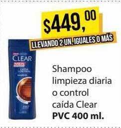 Supermercados Damesco Shampoo limpieza diaria o control caida clear oferta