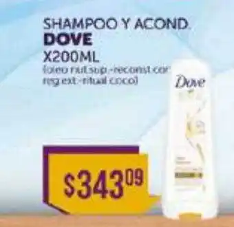 La Gallega Supermercados Shampoo y acond dove x200ml oferta