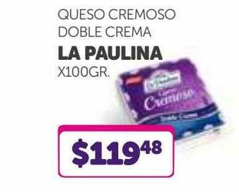 La Gallega Supermercados Queso cremoso doble crema la paulina oferta