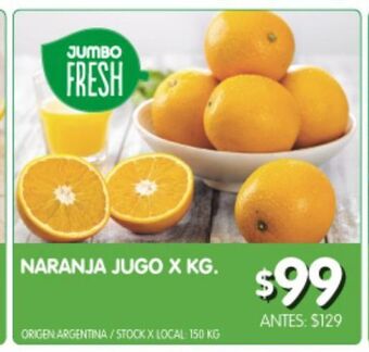 Jumbo Naranjas para jugo x kg oferta