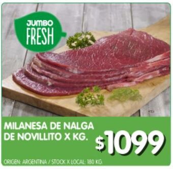Jumbo Milanesa de nalga de novillito x kg oferta