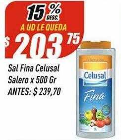 Supermercados Comodin Sal fina celusal salero oferta