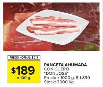 Carrefour Maxi Panceta ahumada con cuero don josé 100g oferta