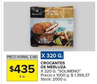 Carrefour Maxi Crocantes de merluza 320g solimeno oferta