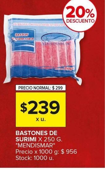 Carrefour Maxi Bastones de surimi 250g mendismar oferta