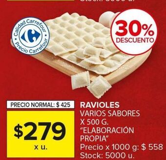 Carrefour Maxi Ravioles 500g oferta