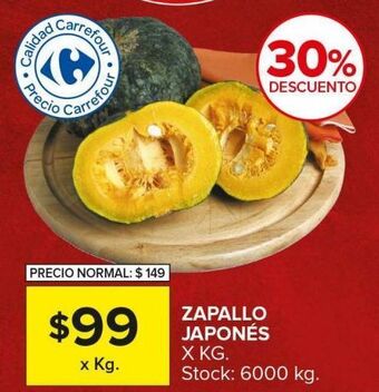 Carrefour Maxi Zapallo japones kg oferta
