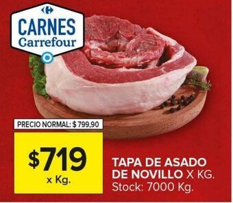 Carrefour Maxi Tapa de asado de novillito kg oferta