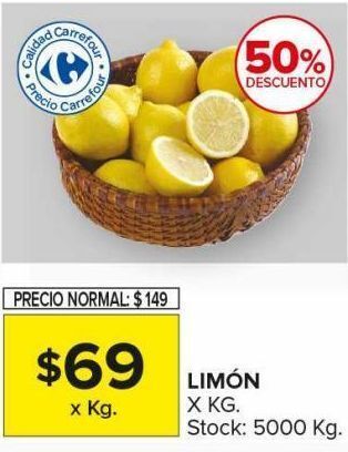 Carrefour Maxi Limón kg oferta