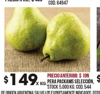 Coto Pera packams seleccion oferta