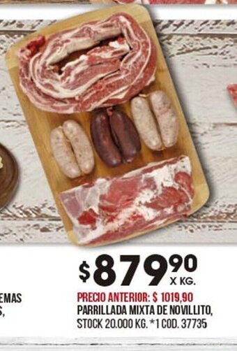 Coto Parrillada Mixta De Novillito oferta