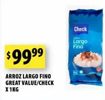 Punto Mayorista CHECK arroz largo fino great value/check X 1KG oferta