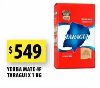 Punto Mayorista TARAGUI yerba mate 4F taragui X 1 KG oferta