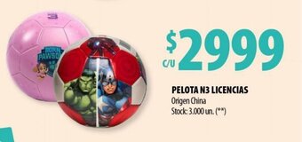 Punto Mayorista Pelota N3 licencias oferta
