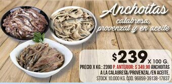 Coto Anchoitas a la calabresa/provenzal/en aceite oferta