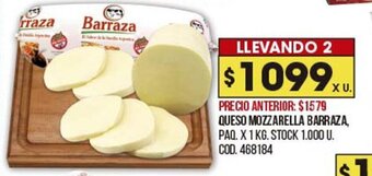 Coto Queso mozzarella barraza oferta
