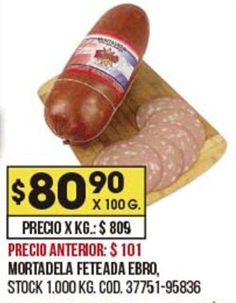 Coto Mortadela feteada ebro oferta