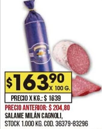 Coto Salame milán cagnoli oferta