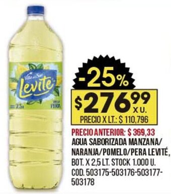 Coto Agua saborizada manzana/naranja/pomelo/pera levité oferta