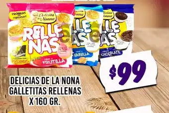 Supermercados Zeta Delicias de La Nona Galletitas Rellenas oferta