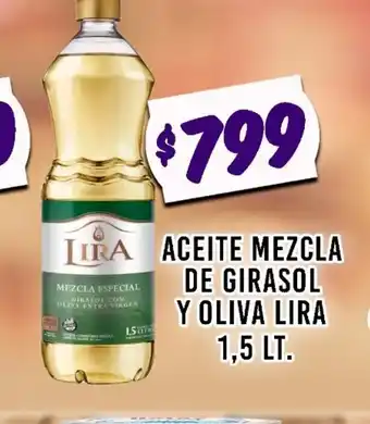 Supermercados Zeta Aceite Mezcla de Girasol y Oliva Lira 1,5lt oferta