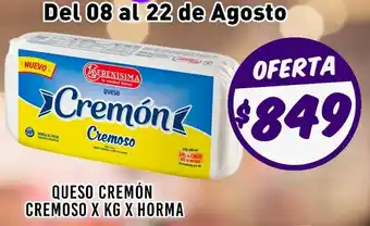 Supermercados Zeta Cremón Queso Cremoso oferta