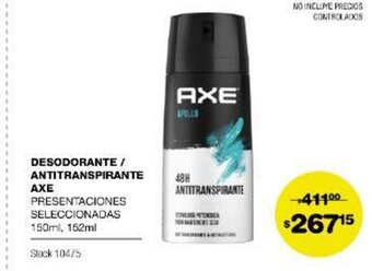 Axe Desodorante Antitranspirante