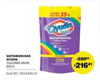 Atomo Conviene Ayudin Quitamanchas oferta