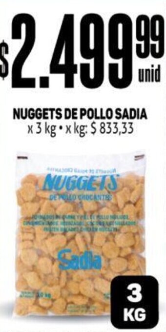 Makro Nuggets de pollo sadia oferta