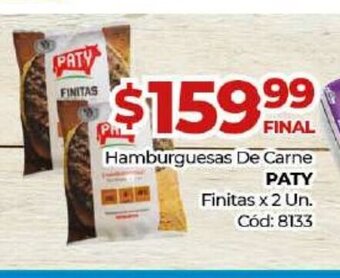 Diarco Paty Hamburguesas de Carne oferta