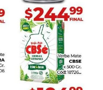 Diarco CBSE Yerba Mate oferta