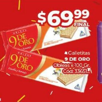 Diarco 9 De Oro Galletitas oferta