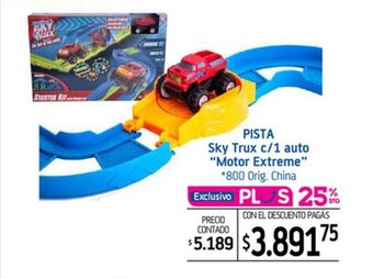 La Anonima PISTA sky trux c/1 auto "motor extreme" oferta