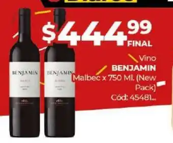 Diarco Benjamin Vino oferta