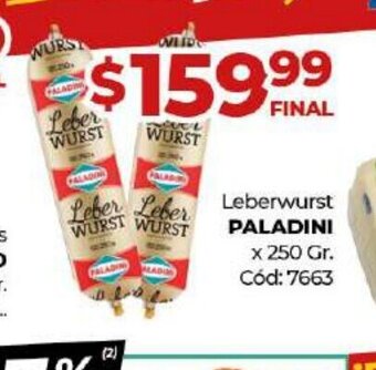 Diarco Paladini Leberwurst oferta