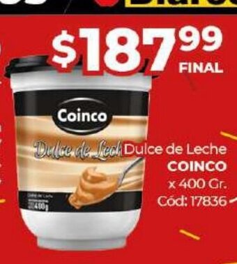 Diarco Coinco Dulce de Leche oferta