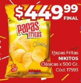 Diarco Nikitos Papas Fritas oferta