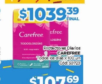 Diarco Carefree Protectores Diarios oferta
