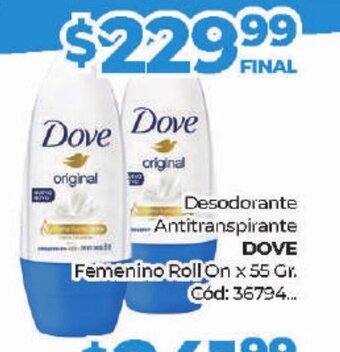 Diarco Dove Desodorante Antitranspirante oferta