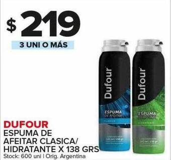 Carrefour Maxi Dufour espuma de afeitar clasica hidratante oferta