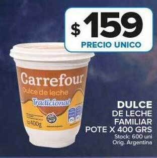 Carrefour Maxi Dulce de leche familiar oferta