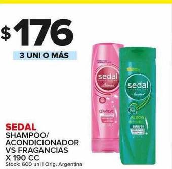 Carrefour Maxi Sedal shampoo acondicionador vs fragancias oferta