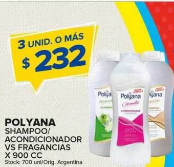 Carrefour Maxi Polyana shampoo acondicionador vs fragancias oferta