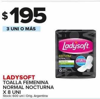 Carrefour Maxi Ladysoft toalla femenina normal nocturna oferta